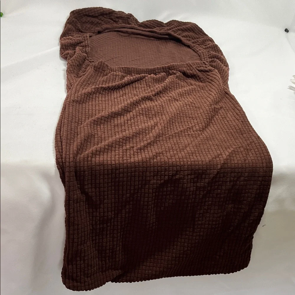 Sophisticated Dark Brown Chair Cover